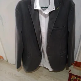 мужской пиджак+рубашка