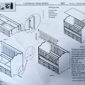Детская кроватка, Çaga krowat