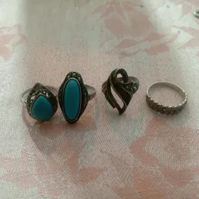 серебро,кольца