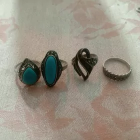 серебро,кольца