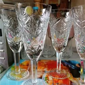 Фужеры хрустальные СССР