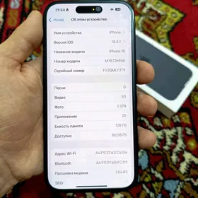 Iphone 16 128Gb. 100