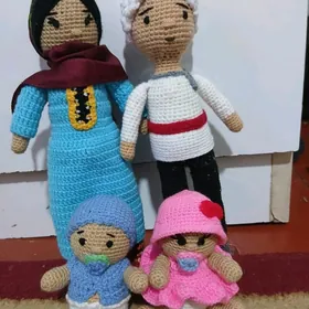 вязаные  куклы