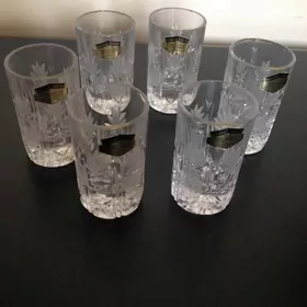 Хрустальные рюмки. Набор новый. Югославия.