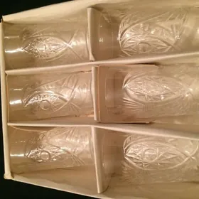 Хрустальные стаканы, новые, комплект