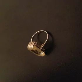 Кольцо из позолоченного серебра с цитрином