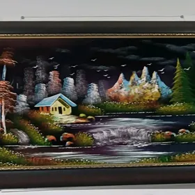 картина, вазы