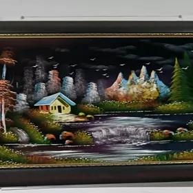 картина, вазы