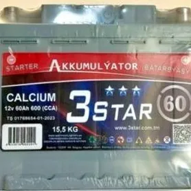 akkumlyator 60 75 3star  7/24