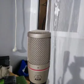 Studio mikrafon we Audio card