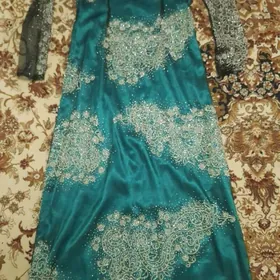 платье изумруд