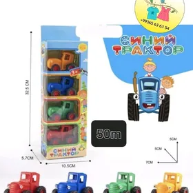 Синий трактор-Лёва грузовичок