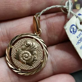 близнецы кулон российский золо