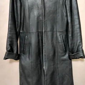 кожаный плащ
