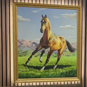 Elde çekilen bedew at