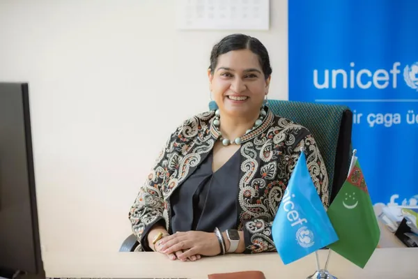 Türkmenistanyň Bilim ministrliginde ÝUNISEF-iň wekili bilen duşuşyk geçirildi