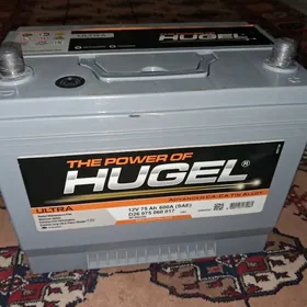Akkumlýator  Hugel 12v 75Ah