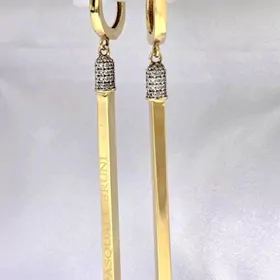 золотые сережки