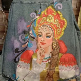 ДЖИНСОВЫЕ  КУРТКИ-ручная работ