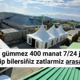 Toÿ palatka hyzmatlary ynamly