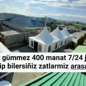 Toÿ palatka hyzmatlary ynamly