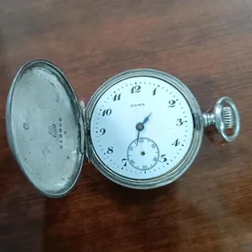 серебряные часы