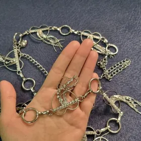 пояс, серьги и браслет