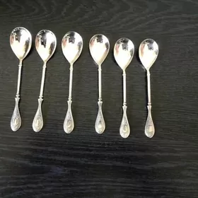 Мельхиоровые кофейные ложки, набор новый