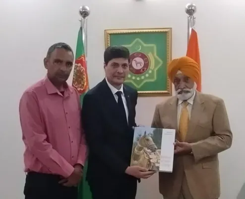 Посол Туркменистана в Нью-Дели встретился с вице-президентом Индийского общества коренных лошадей