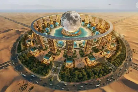 Крупнейшее в мире сферическое здание позволит имитировать прогулки по Луне