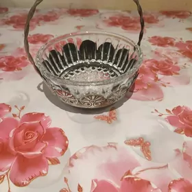 Конфетница мельхиор