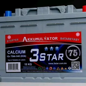 3star akkumlyator 60 75  7/24