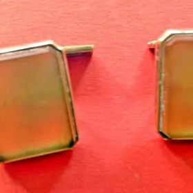 Позолоченные серебряные запонки с топазом