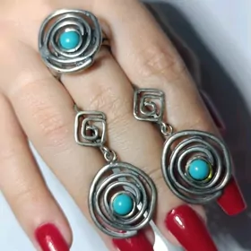 серебряный комплект