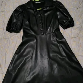 платье кожаное