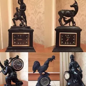 чугунные часы