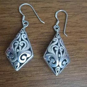 серьги серебро