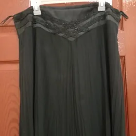 юбка черная шифон