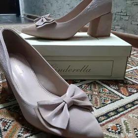 каблуки с бантиком розовые