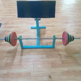 фирменная штанга + скомья Скот