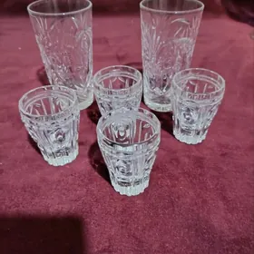 хрусталь, посуда,  стаканы