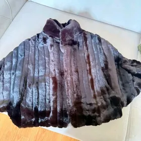 Шуба мех кролик