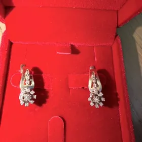 серьги бриллиант