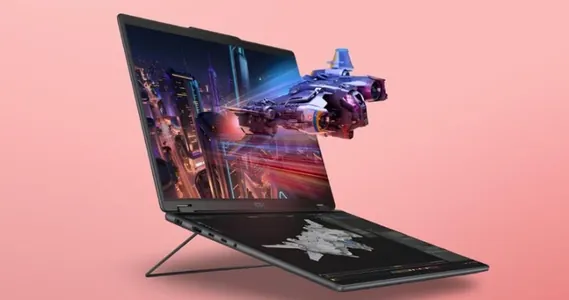 Lenovo показала ноутбук с двумя экранами и 3D-дисплеем без очков