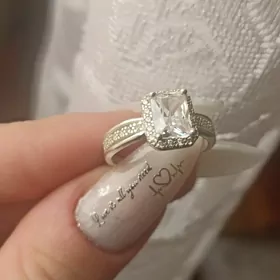 Кольцо серебро