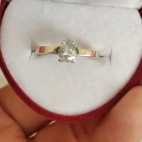 Gyzyl halka 8 karat 925 kumus