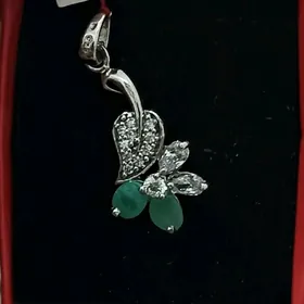 серебро, кулон, kulon, izumrud