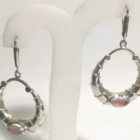 Серебряные серьги kumush