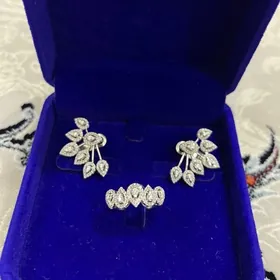 белое золото комплект