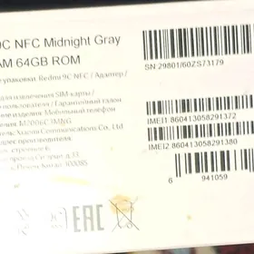 Redmi 9 C 64 pam ram3 arasa te